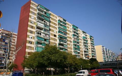 Edificio residencial en Hospitalet, Cataluña.     